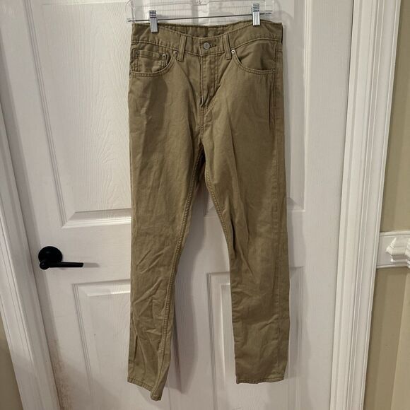LEVI'S 508‎ khaki taper 29x32 Men's Jeans Tan brown Workwear White Tab - Picture 1 of 9